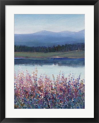 Framed Lakeside Mountain II Print