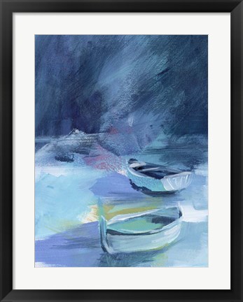 Framed Cove Boats II Print