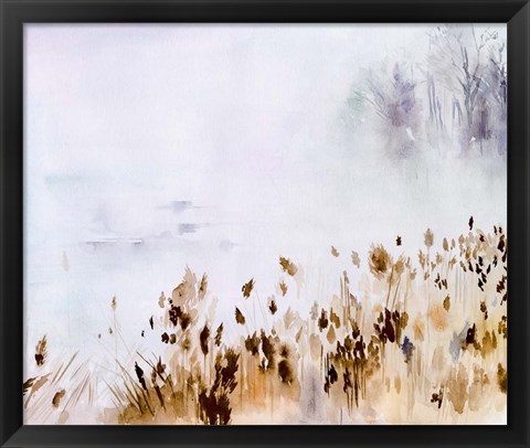 Framed Sea Oats Mist II Print