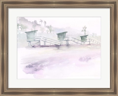 Framed Dawn Beach Break II Print