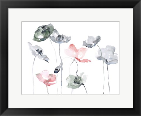 Framed Poppy Haze II Print