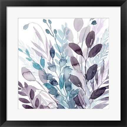 Framed Crystallized Flora II Print