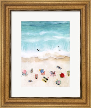 Framed Beach Week I Print