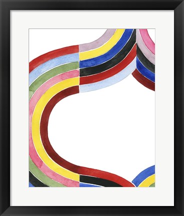 Framed Deconstructed Rainbow II Print