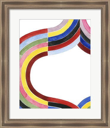 Framed Deconstructed Rainbow II Print