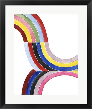 Framed Deconstructed Rainbow III Print