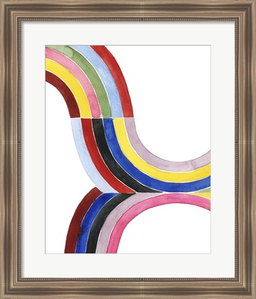 Framed Deconstructed Rainbow III Print