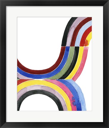 Framed Deconstructed Rainbow IV Print