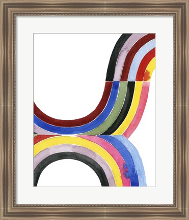 Framed Deconstructed Rainbow IV Print
