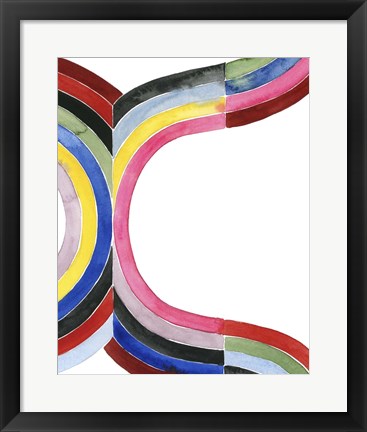 Framed Deconstructed Rainbow VI Print