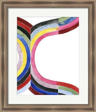 Framed Deconstructed Rainbow VI Print