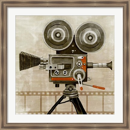 Framed Vintage Reel II Print