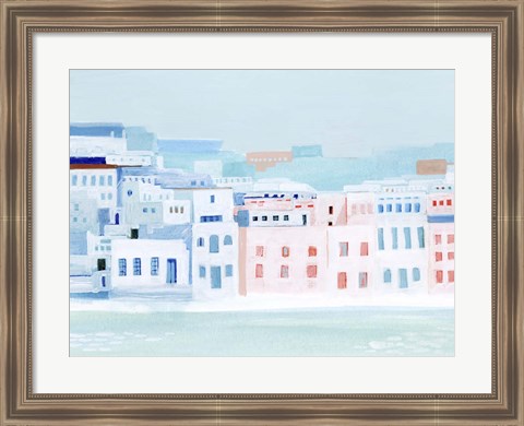 Framed Fishing Town I Print