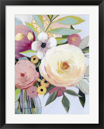 Framed Georgia Bouquet II Print