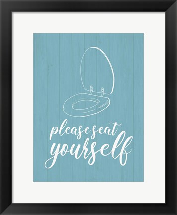 Framed Bathroom Suggestions II Print