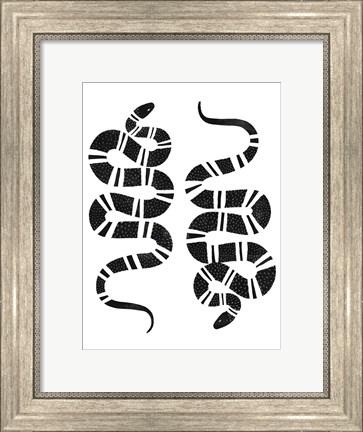 Framed Epidaurus Snake I Print