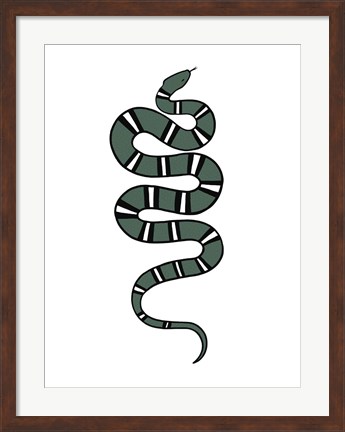 Framed Epidaurus Snake V Print