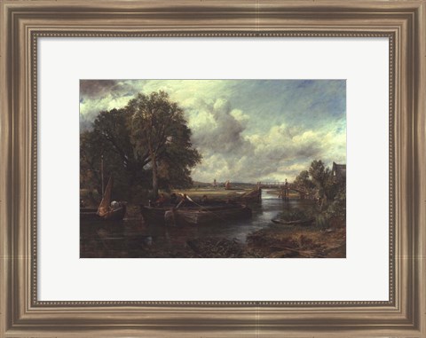 Framed View of the Stour near Dedham Print