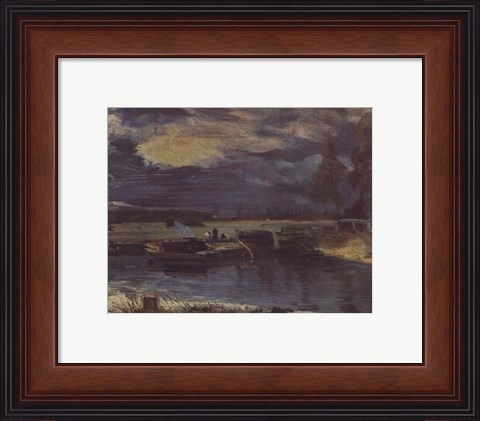 Framed Barges on the Stour Print