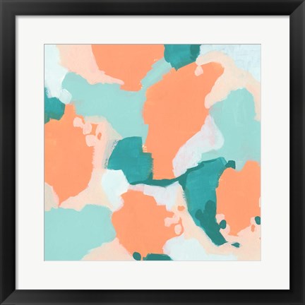 Framed Peach Fizz II Print