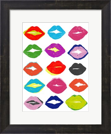 Framed Kiss Kiss I Print