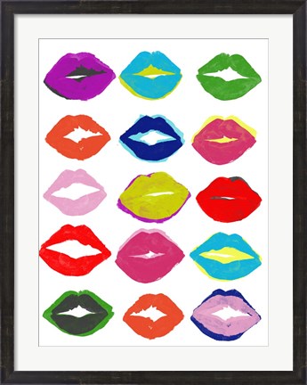 Framed Kiss Kiss II Print