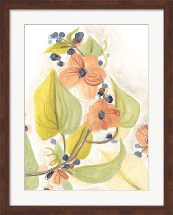 Framed Island Branch II Print