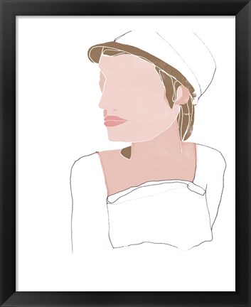 Framed Modern Contour Portrait IV Print