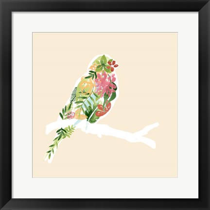 Framed Foliage &amp; Feathers II Print