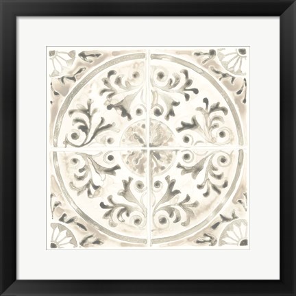 Framed Monochrome Motif III Print