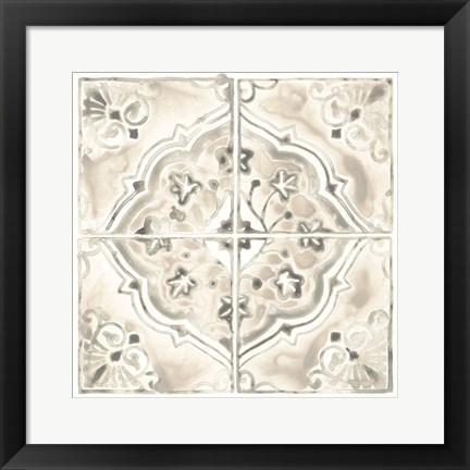 Framed Monochrome Motif IV Print