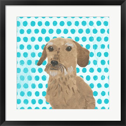 Framed Parlor Pooches VI Print