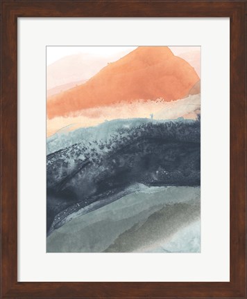 Framed Soft Waves I Print