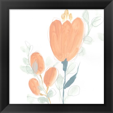 Framed Petite Petals VII Print