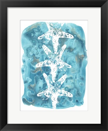 Framed Seaside Shapes II Print