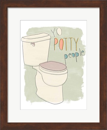 Framed Potty Pun IV Print