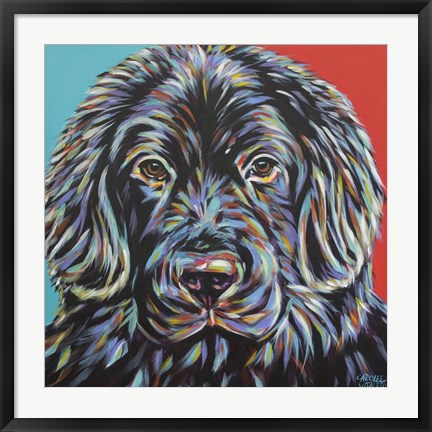 Framed Canine Buddy I Print