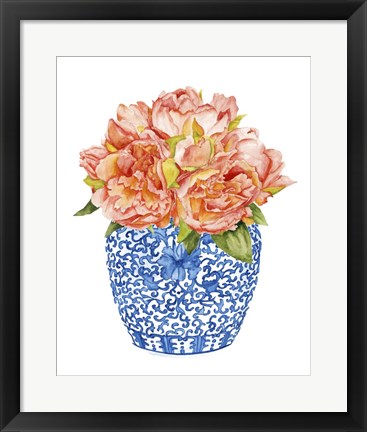 Framed Sweet Peonies I Print