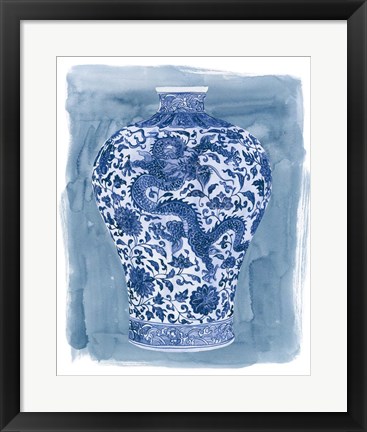 Framed Ming Vase II Print