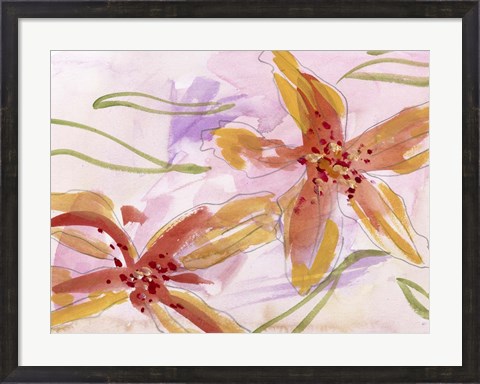 Framed Aromatic Flowers II Print