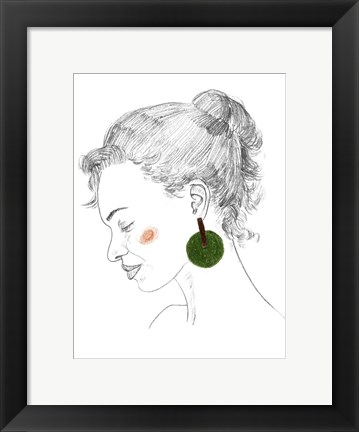 Framed Glance I Print