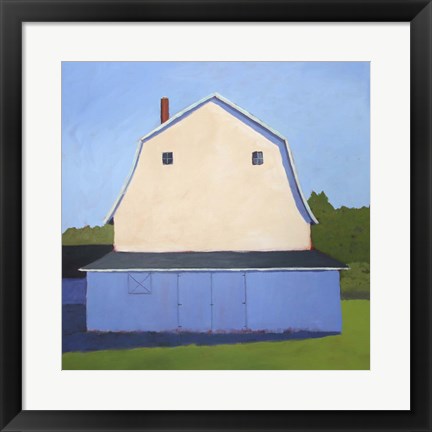 Framed Primary Barns II Print