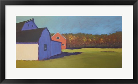 Framed Primary Barns VIII Print