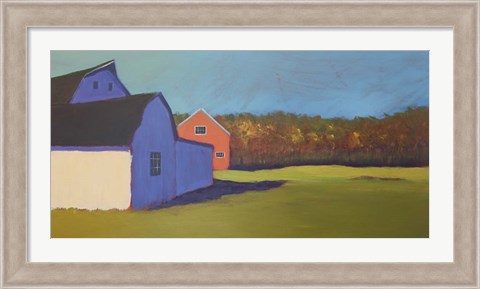 Framed Primary Barns VIII Print