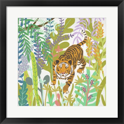 Framed Jungle Roar II Print