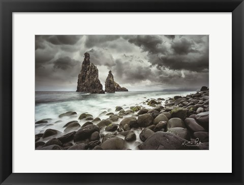 Framed Stones Print