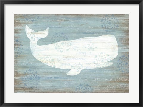 Framed Ocean Whale Print