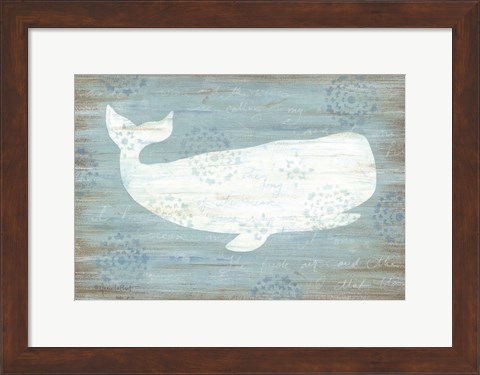 Framed Ocean Whale Print