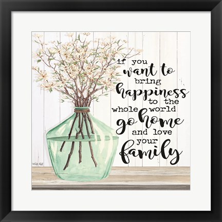 Framed Spring - Love Your Family Print