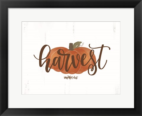 Framed Harvest Pumpkin Print